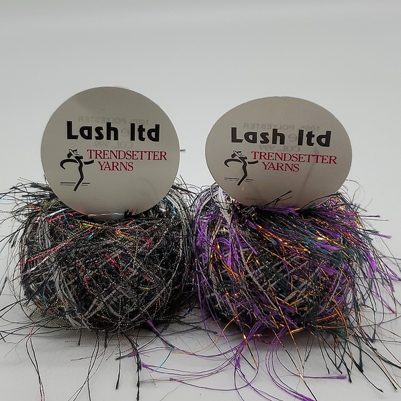 Trendsetter Other - Trendsetter Lash Ltd Eyelash Metal Yarn | Black Purple Gold Multi NWT 2 Balls